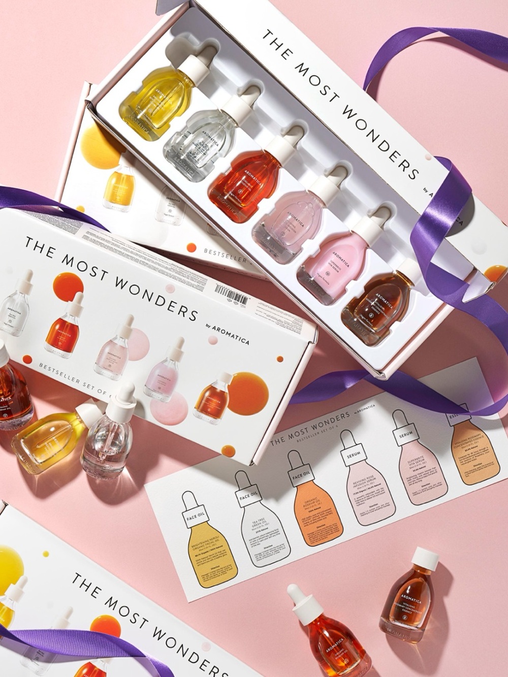 Aromatics The Most Wonders Facial Oil Set - Pink & Assorted